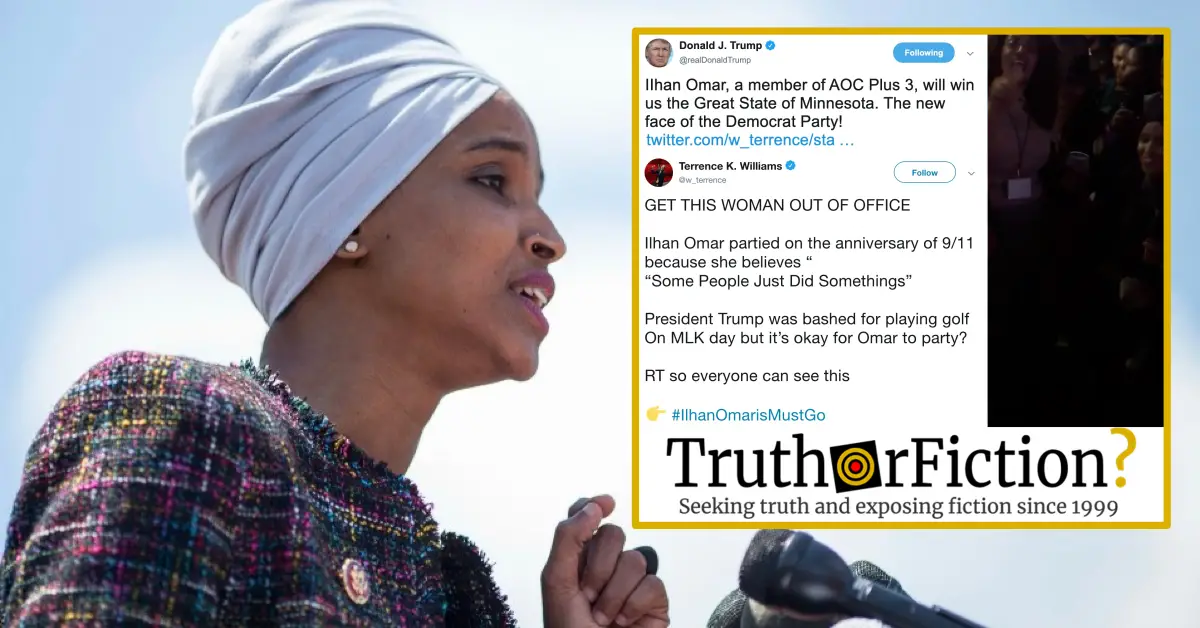 ‘Rep. Ilhan Omar Partied on 9/11 Anniversary’ Claim