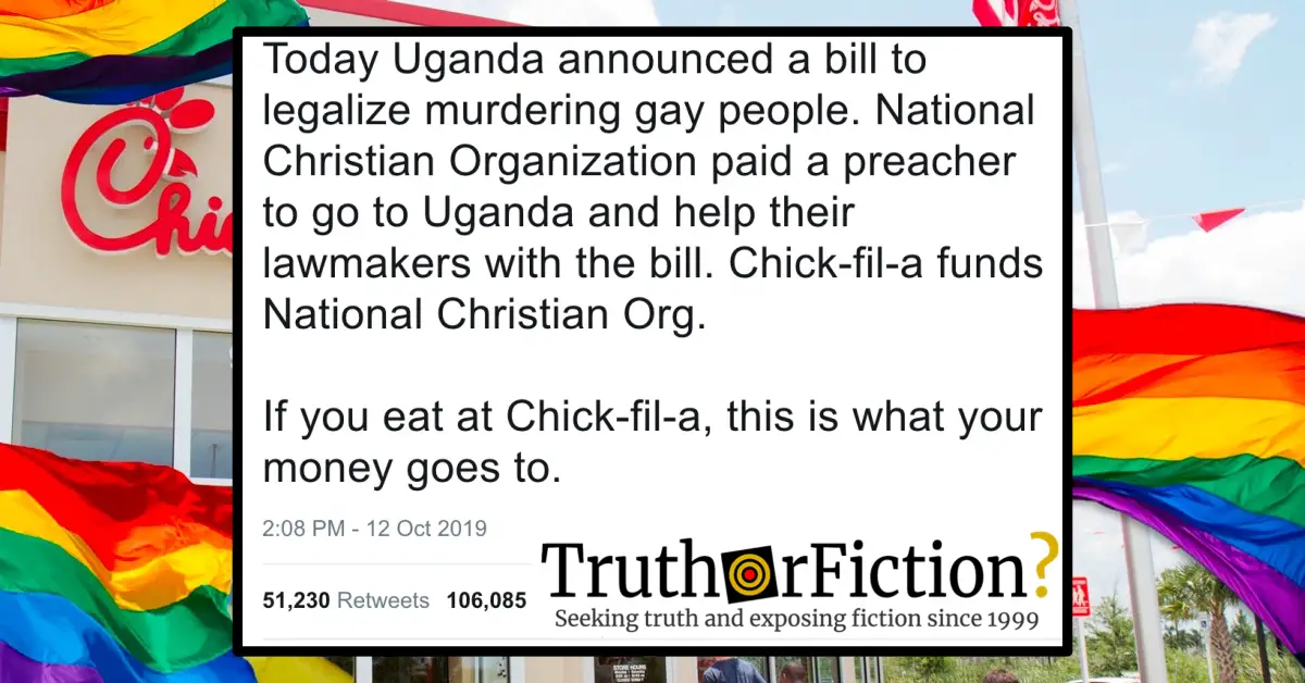 Is Chick-fil-A Funding Anti-Gay Violence in Uganda?