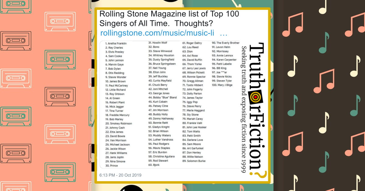 Best Musicians, Artists of All Time According to Rolling Stone