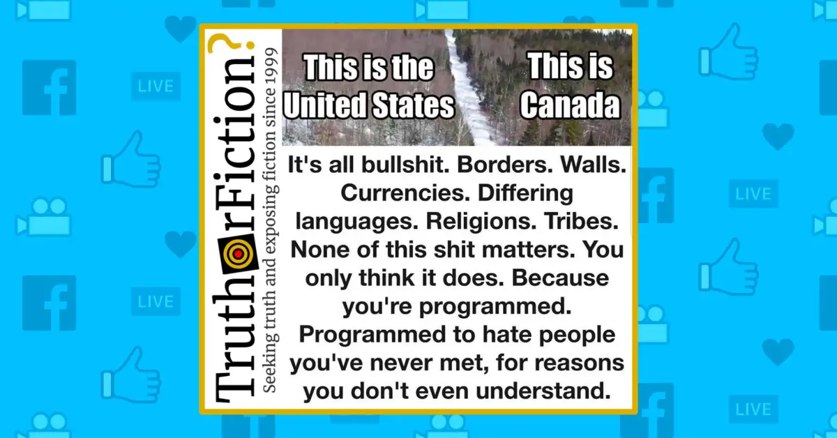 ‘This Is Canada, This Is the United States’ Border Meme