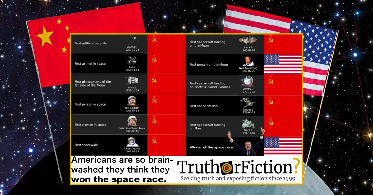 ‘Americans are So Brainwashed, They Think They Won the Space Race’ Meme