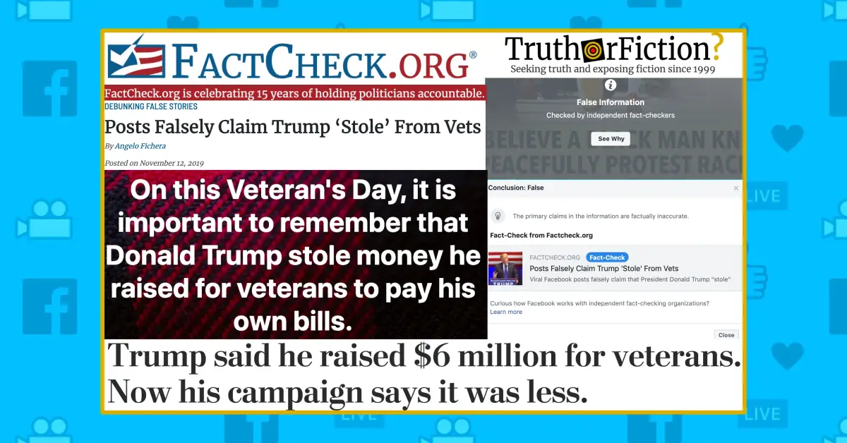 Was Donald Trump Fined $2 Million for Misappropriating Funds Donated for Veterans but Used for His Campaign?