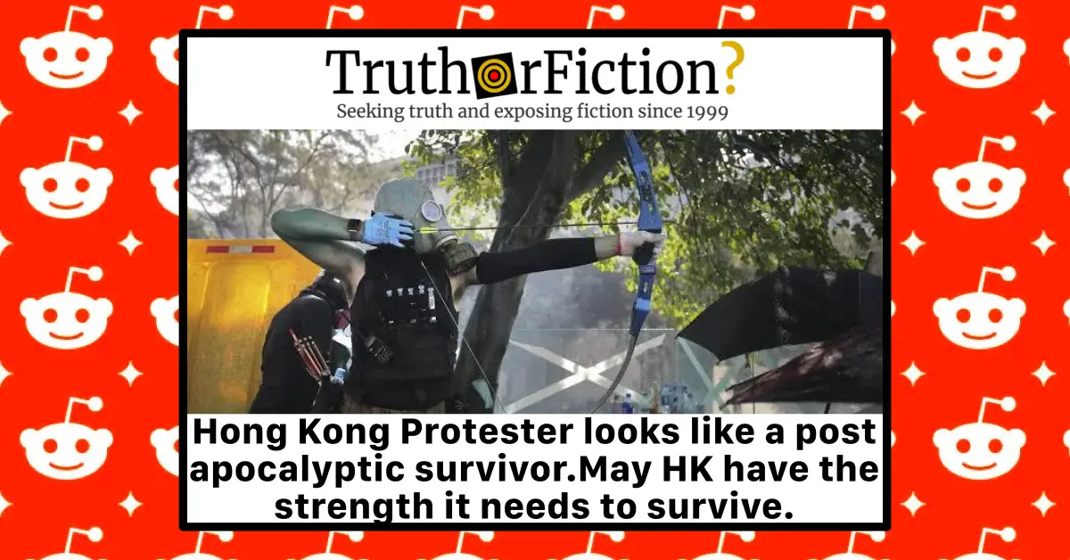‘Hong Kong Protester Looks Like a Post Apocalyptic Survivor’