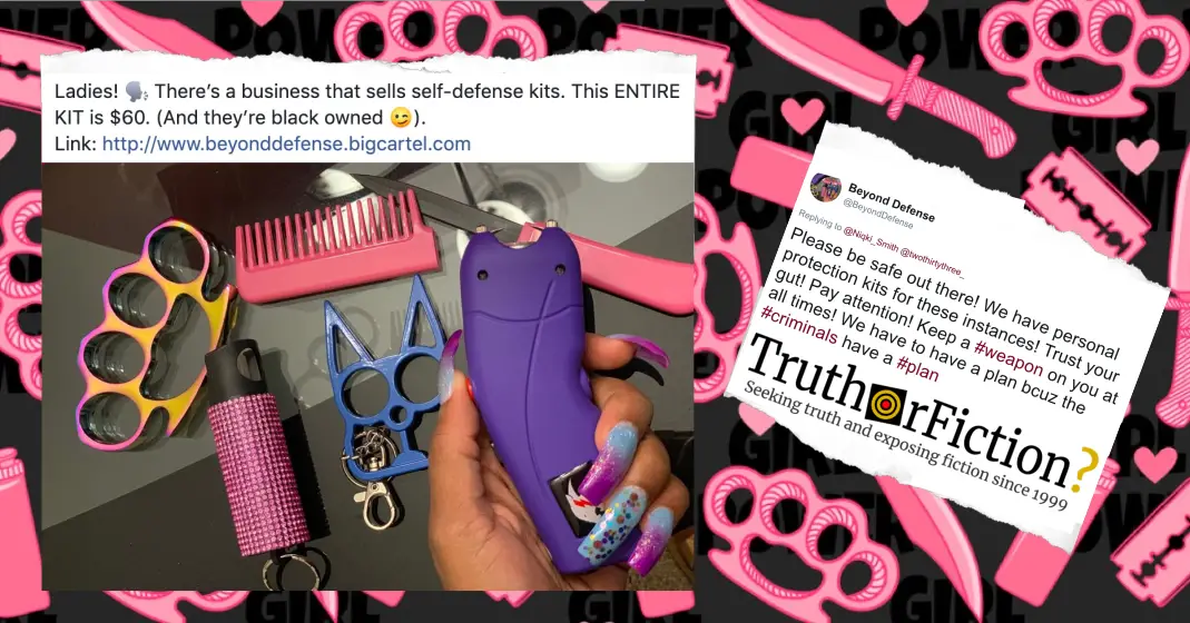 ‘$60 Women’s Self-Defense Kit Sold by a Black-Owned Business’ Facebook Post