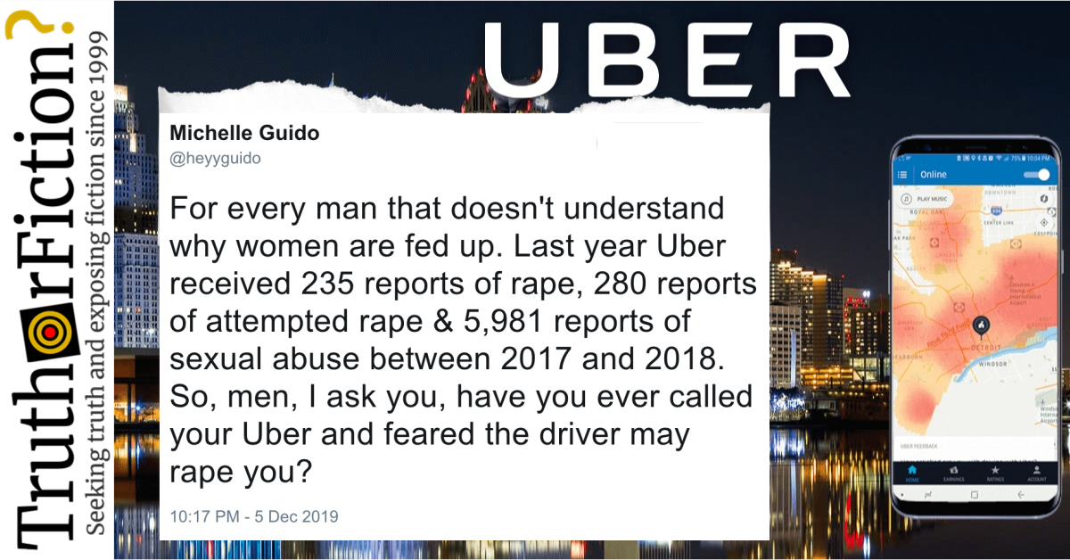 Did Uber Receive 235 Reports of Rape and 5,981 Reports of Sexual Abuse?
