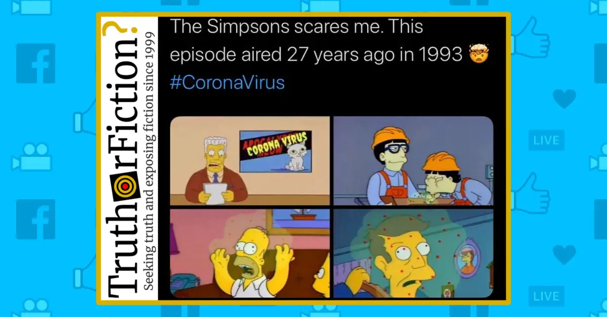 Did ‘The Simpsons’ Predict Coronavirus?
