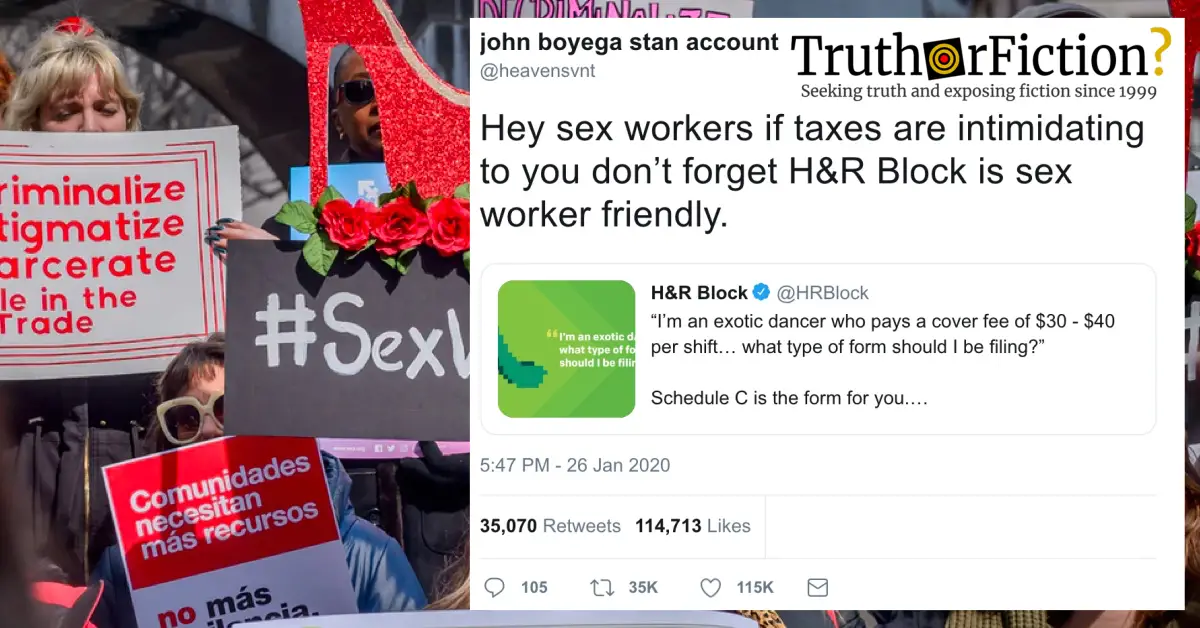 Is H&R Block ‘Sex Worker Friendly’?