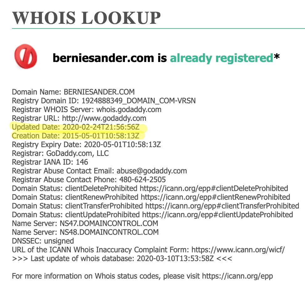 biden donations berniesander.com