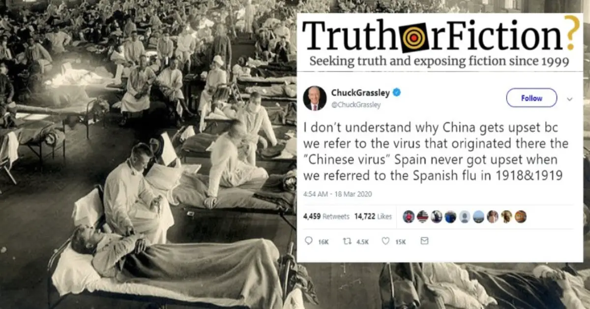 Chuck Grassley’s ‘Spanish Flu’ Tweet Adds to Wave of Xenophobic COVID-19 Rhetoric From GOP