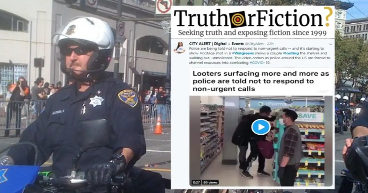 Does This Video Show ‘More and More’ Coronavirus Looters in San Francisco?