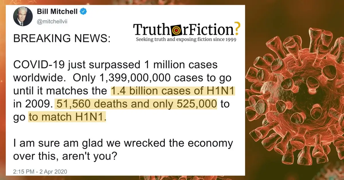Did H1N1 Infect 1.4 Billion People and Kill Nearly 600,000 Worldwide?