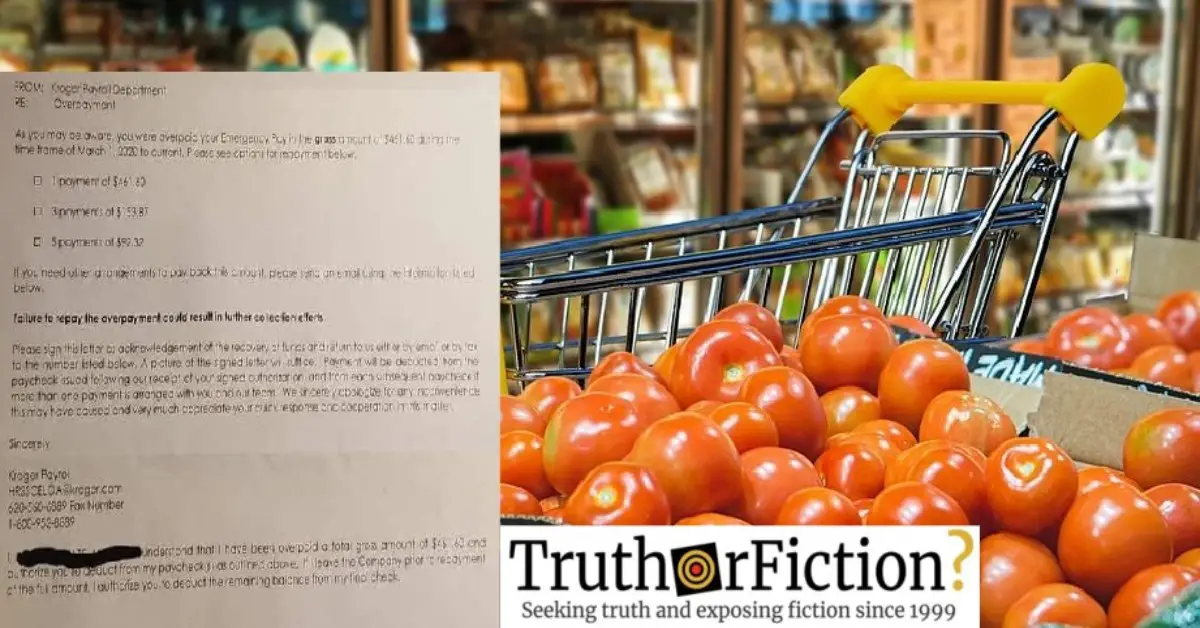 Was Kroger Demanding That Employees Return Emergency Pay Truth Or 