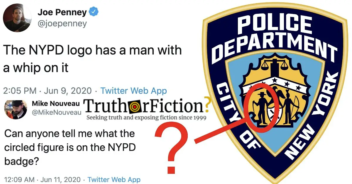 Does the NYPD Have a Slave Master With a Whip on Its Logo?