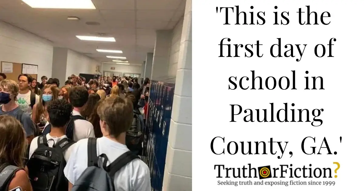 First Day of School in Paulding County, Truth or Fiction?
