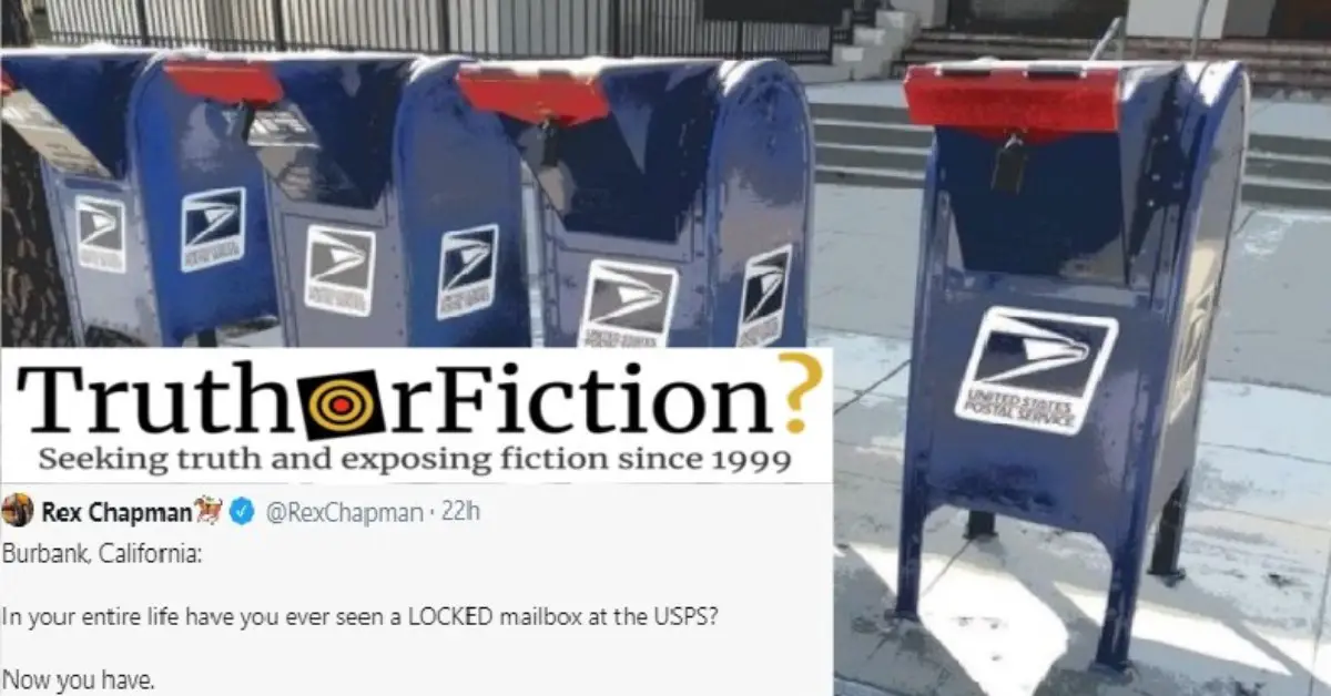 ‘Have You Ever Seen a LOCKED Mailbox at the USPS? Now You Have’