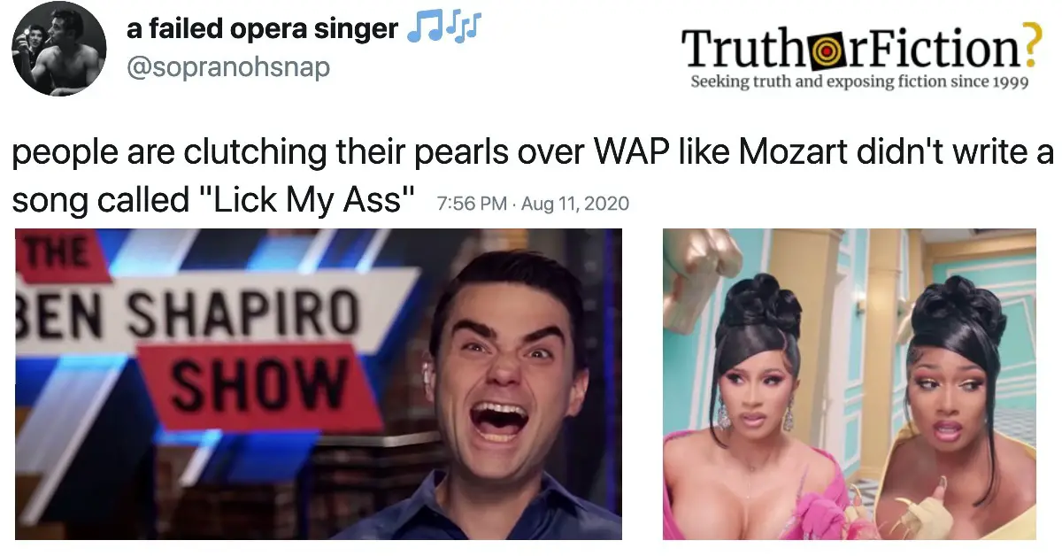 Did Mozart Write a Song Called ‘Lick My Ass’?