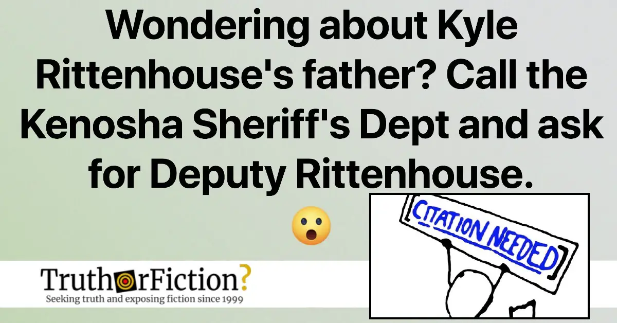 ‘Deputy Rittenhouse’ and the Kenosha Sheriff’s Department