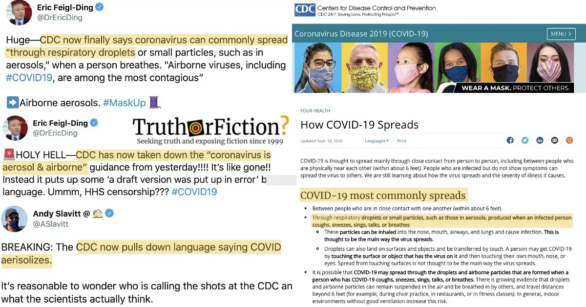 CDC Removes ‘Airborne’ COVID-19 Content