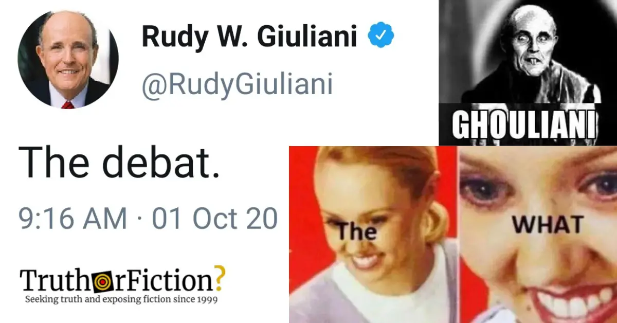 ‘Debat’ Trends After Rudy Giuliani Tweets, Deletes a Cryptic Comment
