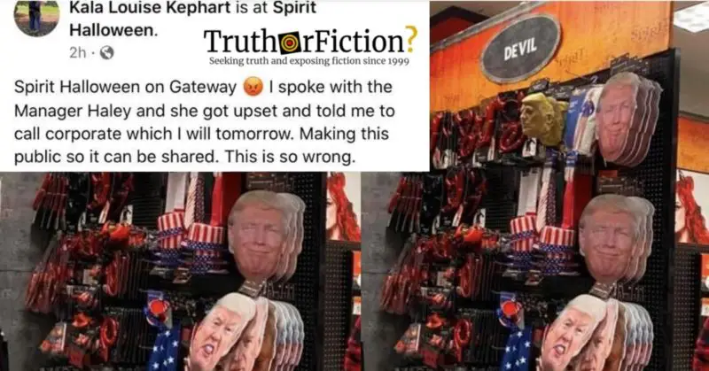 Spirit Halloween On Gateway Trump Devil Complaint Goes Viral Truth Or Fiction Spirit Halloween On Gateway Trump Devil Complaint Goes Viral Truth Or Fiction
