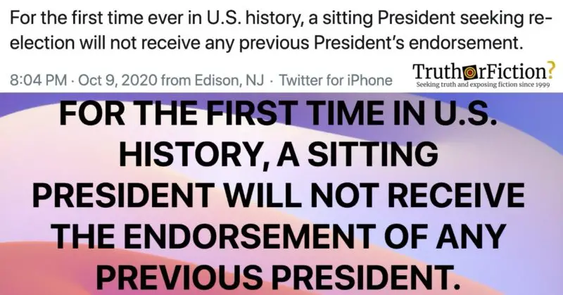 for the first time in us history a sitting president seeking re