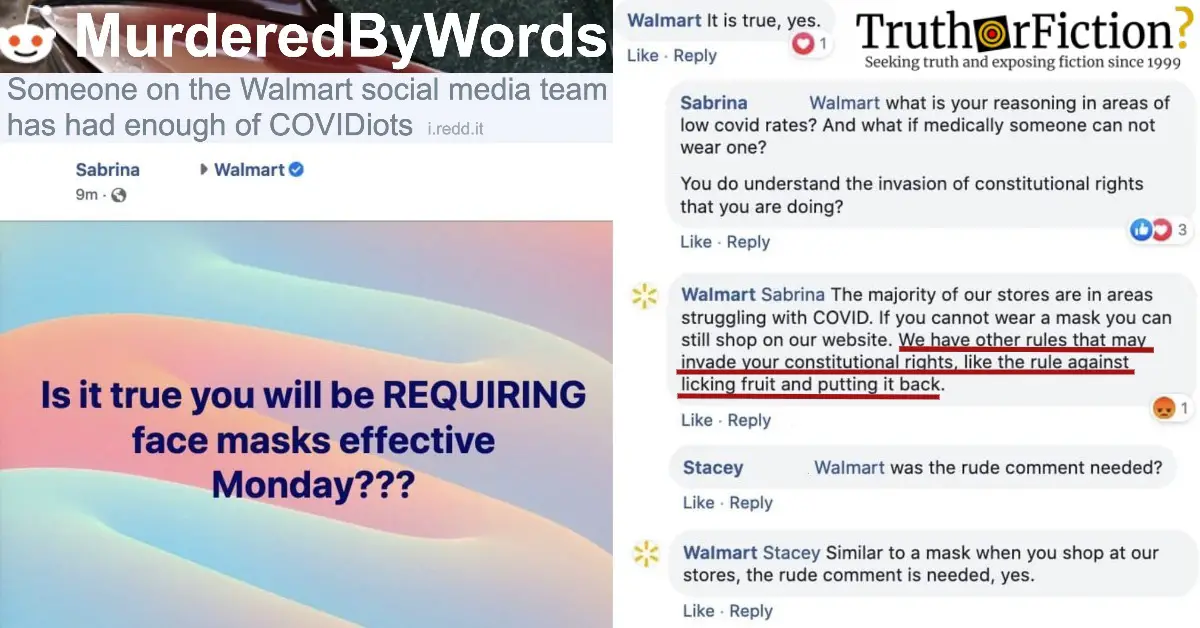 ‘Someone on the Walmart Social Media Team Has Had Enough of COVIDiots’