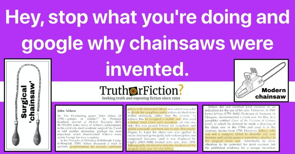 Why were chainsaws invented? - BBC Science Focus Magazine