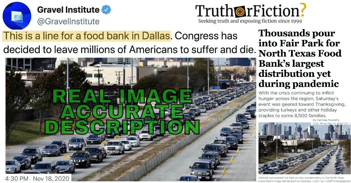‘This Is a Line For a Food Bank in Dallas, Congress Has Decided to Leave Millions of Americans to Suffer and Die’