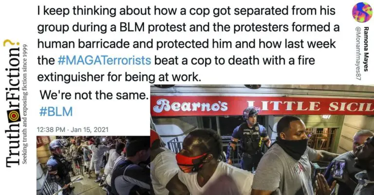 ‘Before Capitol Rioters Beat an Officer to Death, BLM Protesters Formed ...