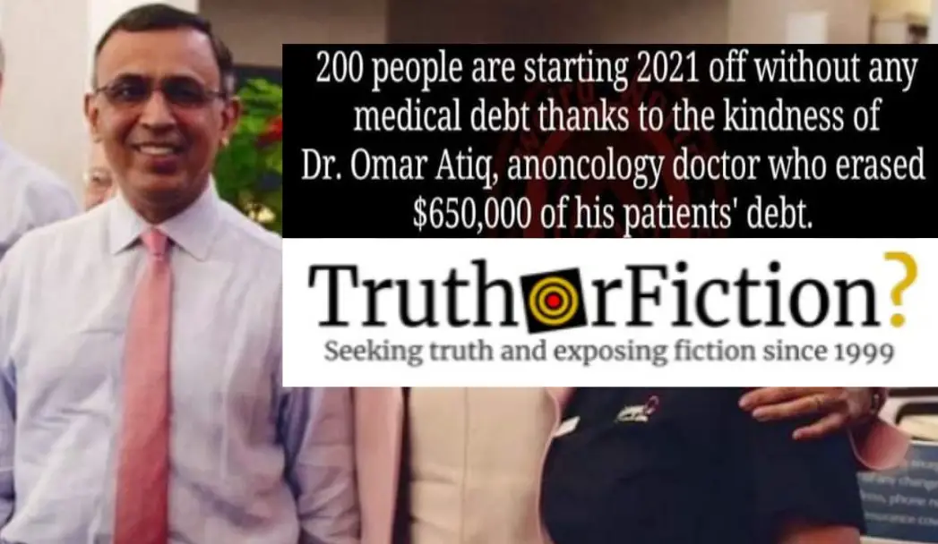 Did a Doctor Erase $650,000 in Medical Debt for 200 People?