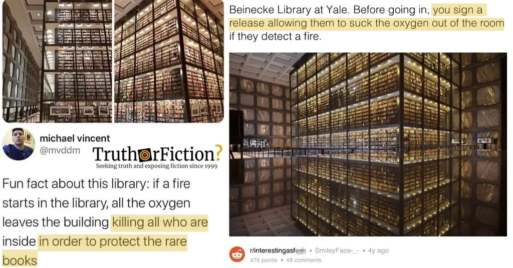 ‘Fun Fact … If a Fire Starts in the [Yale] Library, All the Oxygen Leaves the Building,’ ‘Killing [People] … to Protect the Rare Books’