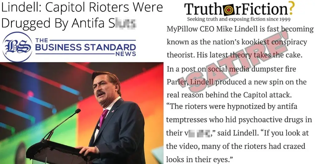MyPillow Guy ‘Lindell: Capitol Rioters Were Drugged By Antifa Sluts’