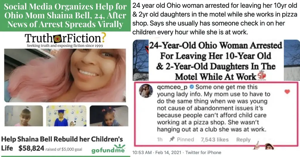 Ohio Mom Shaina Bell’s Arrest for Working Without Childcare Leads to Viral Outcry, a Popular GoFundMe