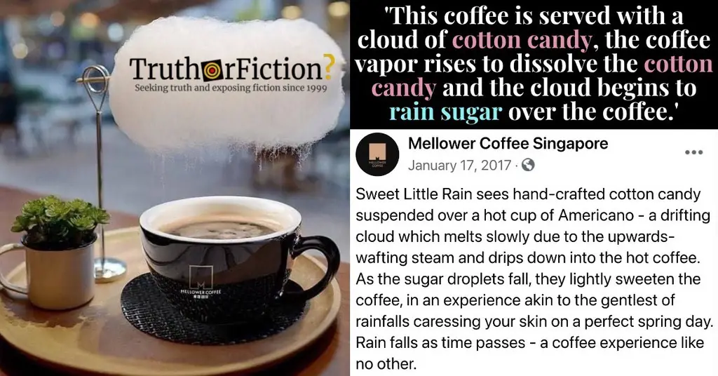 ‘Coffee with Cotton Candy’ Facebook Post