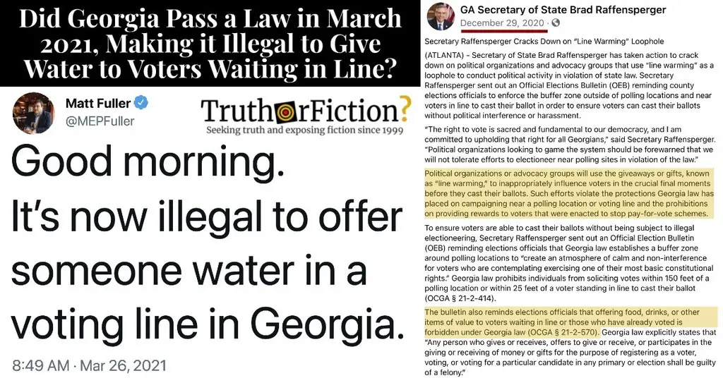 ‘It’s Now Illegal to Offer Someone Water in a Voting Line in Georgia’