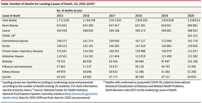 suicide did not increase covid 2020