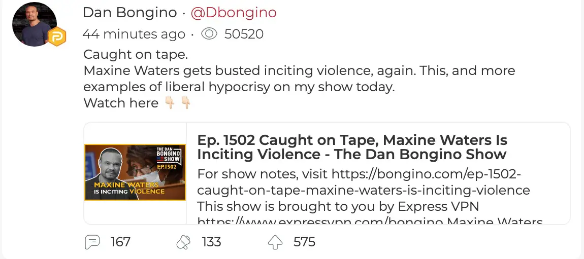 maxine waters inciting riot bongino 1