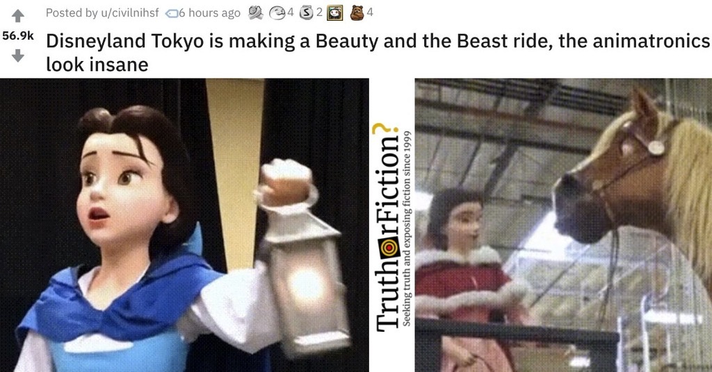 ‘Beauty and the Beast’ Animatronics at Disneyland Tokyo
