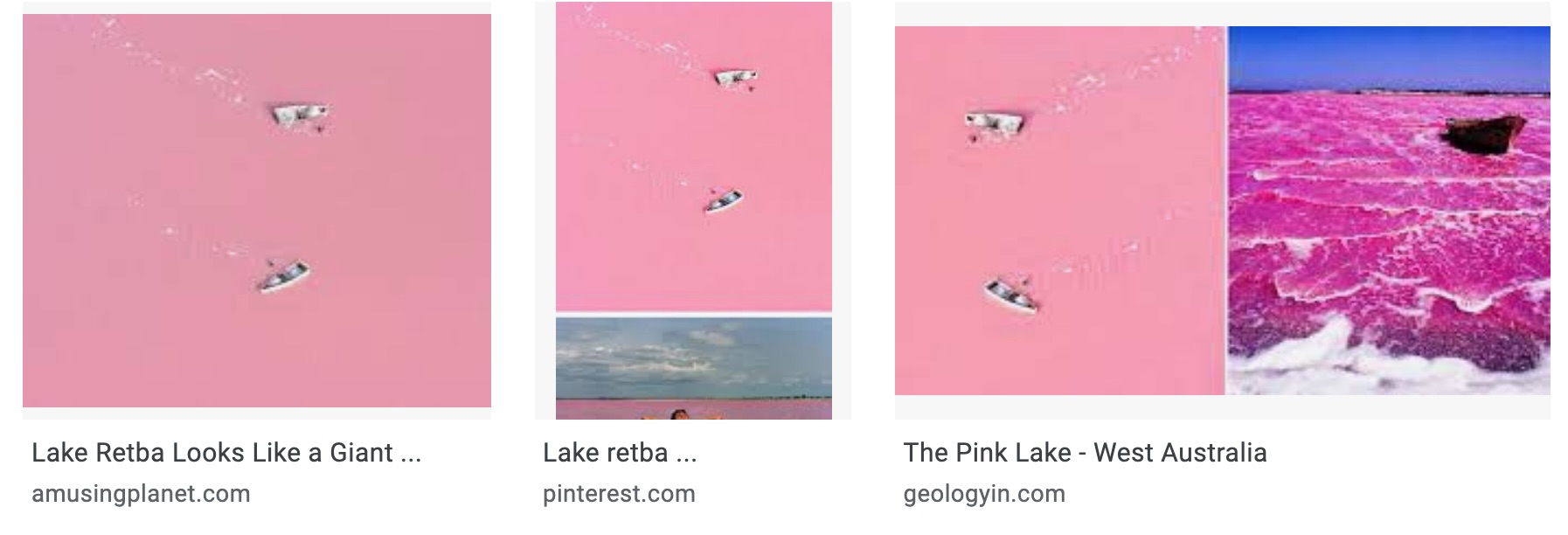 pink lake in senegal