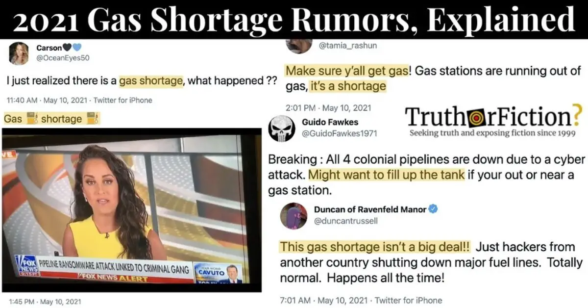 Is There a Gas Shortage in 2021? Truth or Fiction?