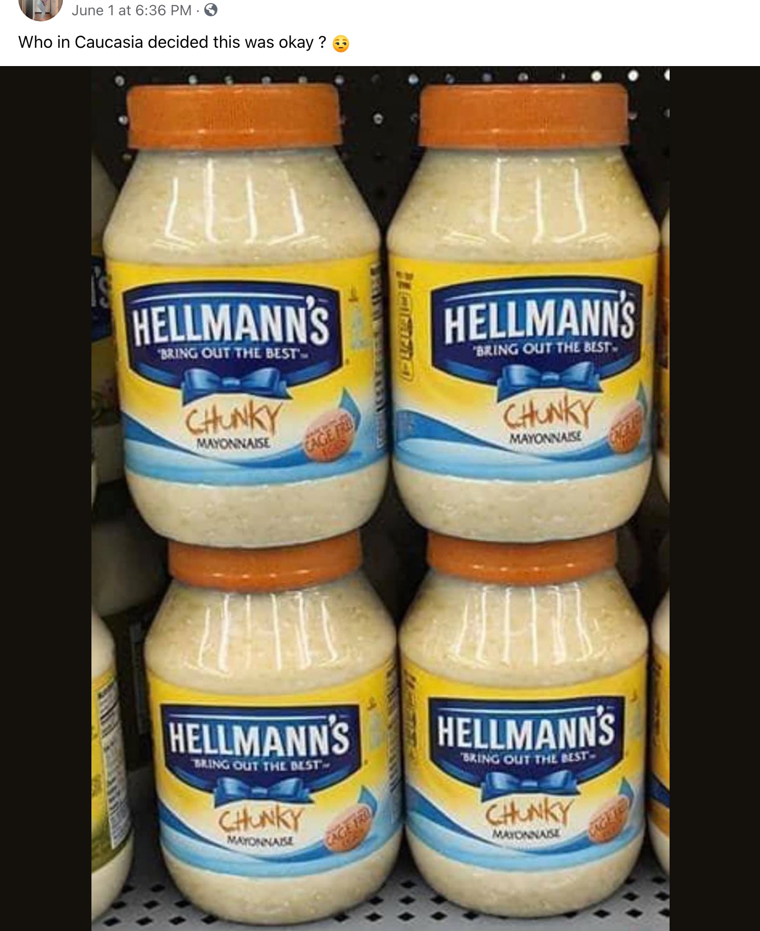 hellmans chunky mayonnaise hoax
