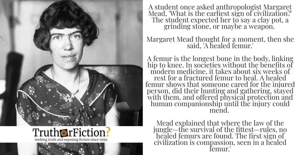 Margaret Mead ‘Femur’ Quote
