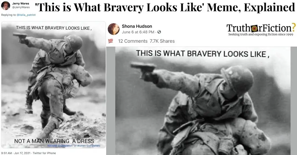‘This is What Bravery Looks Like, Not a Man Wearing a Dress’