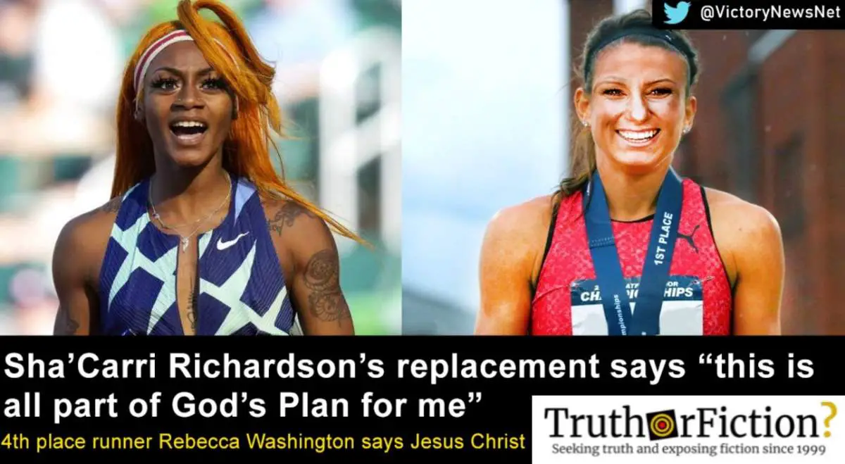 Is Rebecca Washington Replacing Sha’Carri Richardson on the U.S. Olympic Team?