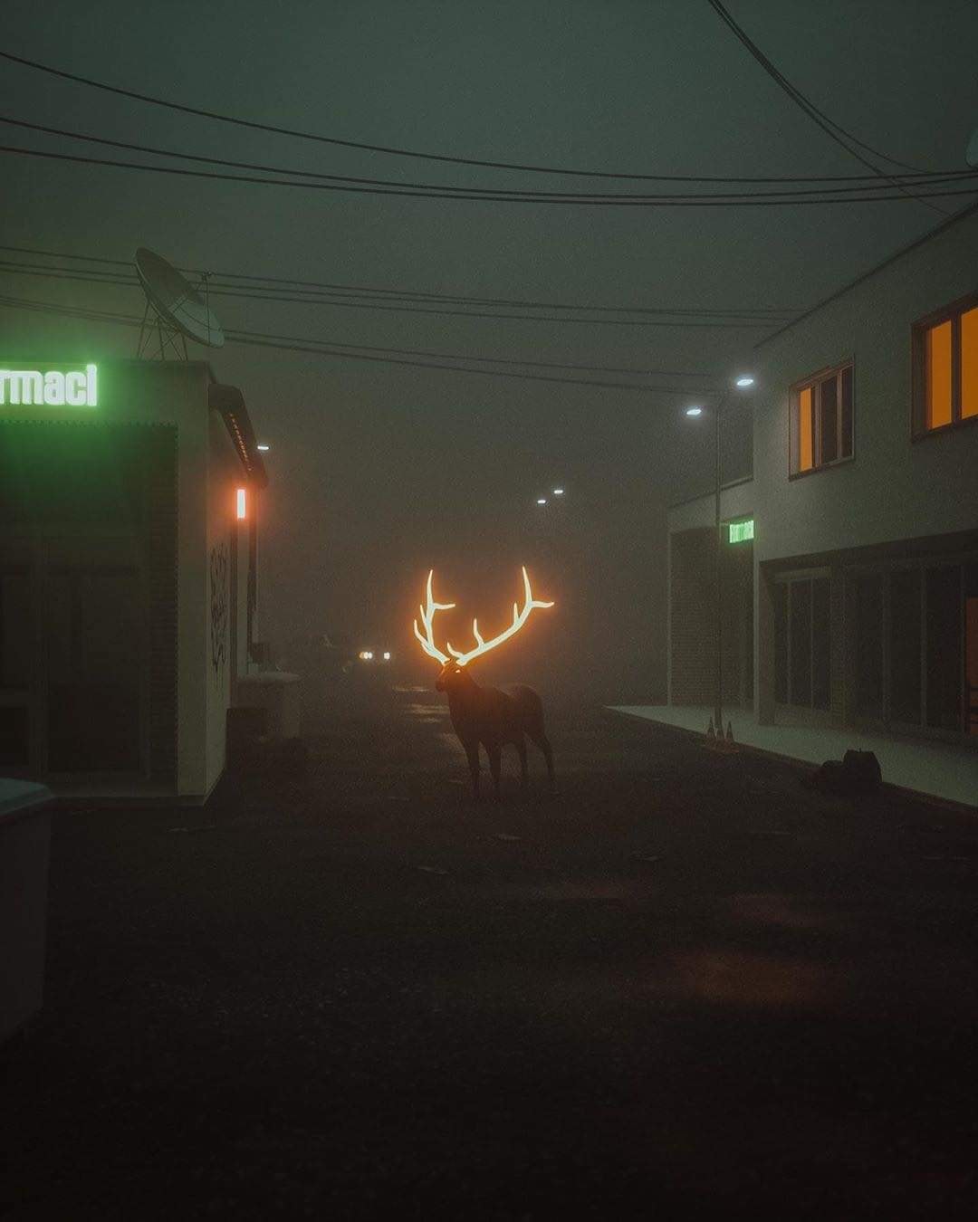 finland reindeer reflective antlers