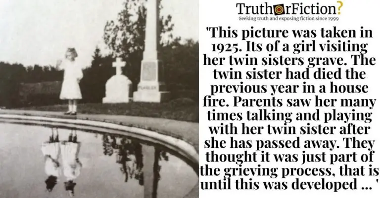 ‘This Picture Was Taken in 1925, Of a Girl Visiting Her Twin Sisters ...