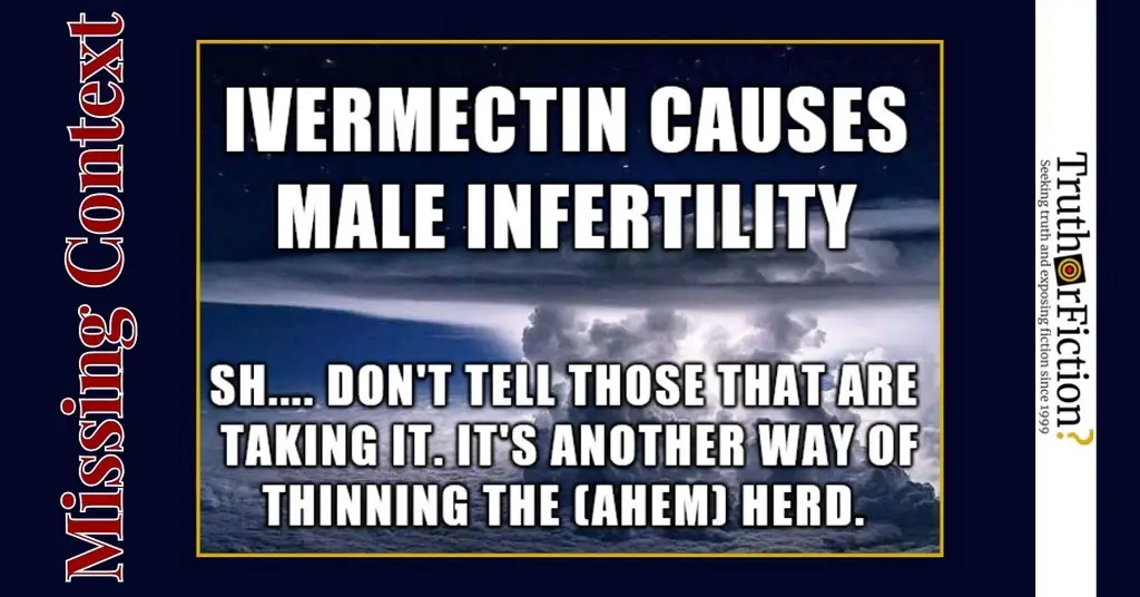 ‘Ivermectin Causes Infertility’ Meme