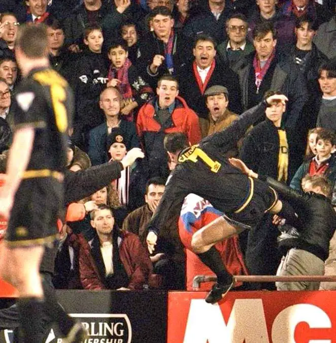 eric cantona kicking