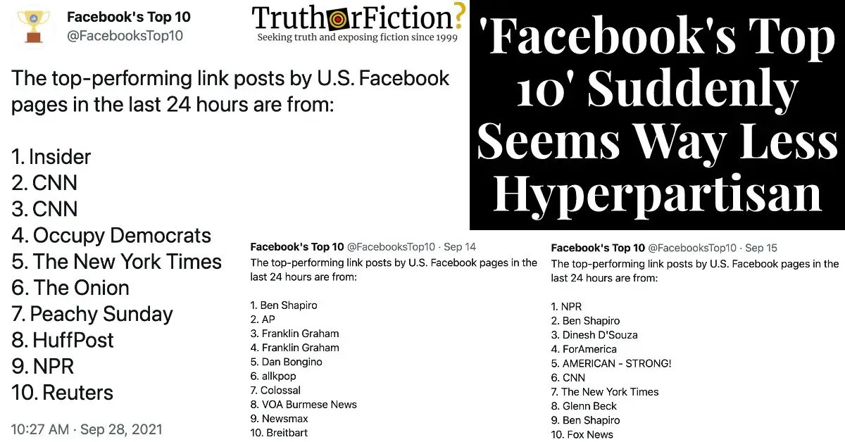 ‘Facebook’s Top Ten’ on Twitter Abruptly Changes