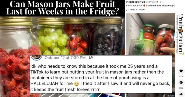 Storing Fresh Fruit In Mason Jar Archives Truth Or Fiction